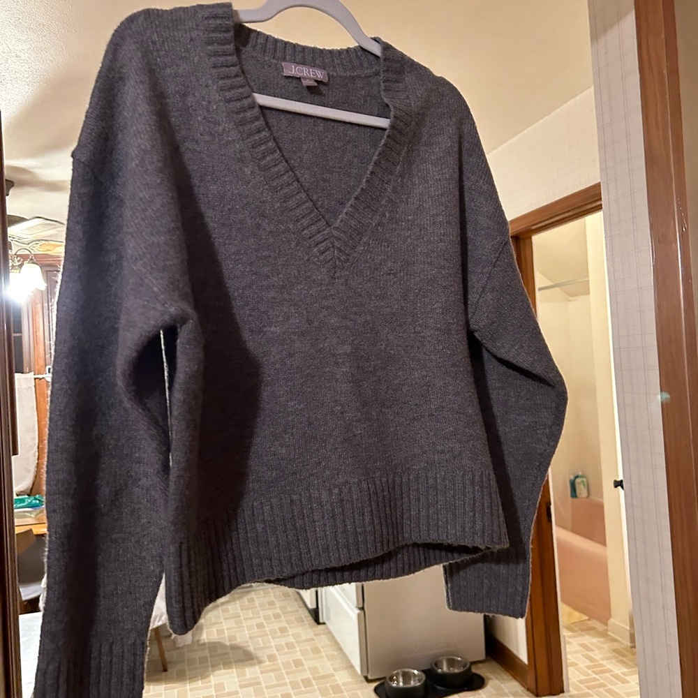 Gray J crew sweater brand new never worn